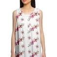 thumbnail image 5 of Moomaya Round Neck WoMen's A-Line Nightdress Sleeveless Printed Cotton Nightwear, 5 of 6