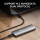 thumbnail image 3 of Netac WH31 M.2 NVMe&SATA Dual Protocol SSD Gabinete Aleación de aluminio Netac Caja SSD, 3 of 8