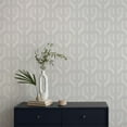thumbnail image 7 of Tempaper Lattice Grey Peel and Stick Wallpaper, 20.5" x 16.5', 7 of 7