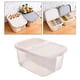 thumbnail image 5 of Contenedor de arroz de 10 litros, organizador de cocina para despensa con tapas selladas, grano para blanco, 5 of 9