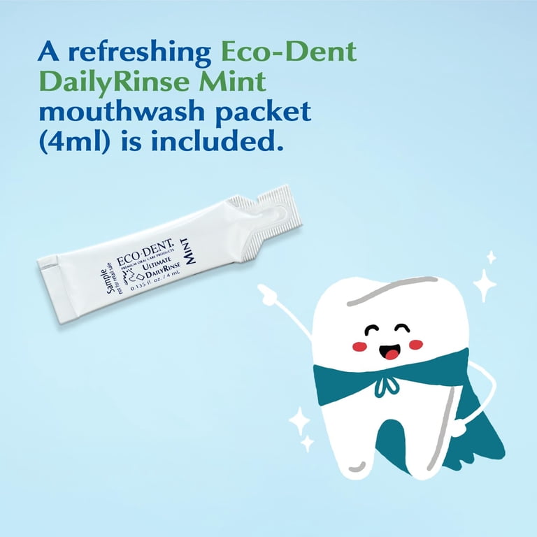 Eco-Dent DailyCare Baking Soda Toothpowder Mint SLS & Fluoride