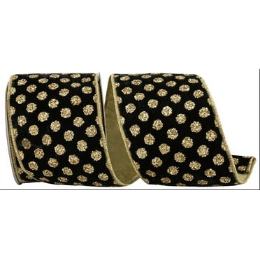 Reliant Ribbon - 94274W-031-10D, Ribbon, Black, 4 Inch, 5 Yards