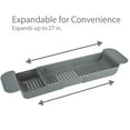 thumbnail image 3 of Bath Bliss Expandable Non-Slip Bathtub Caddy in Gray, 3 of 8