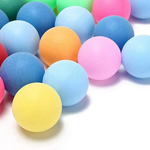 50 Piece Colored Ping Pong Balls 40Mm Fun Sports Table Tennis Practice Match Standard Recreational Multi Color Bulk Pack Game Party Entertainment Activity Plastic Set Multicolor #f490H