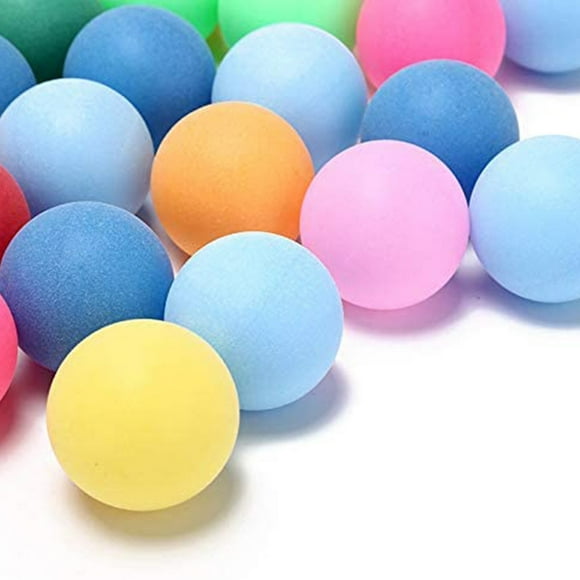 Kroder Balles de Ping-Pong Multicolores Balle de Tennis de Table pour Jeux Arts Balles de Pong Lot de 50 (Taille 40 mm)