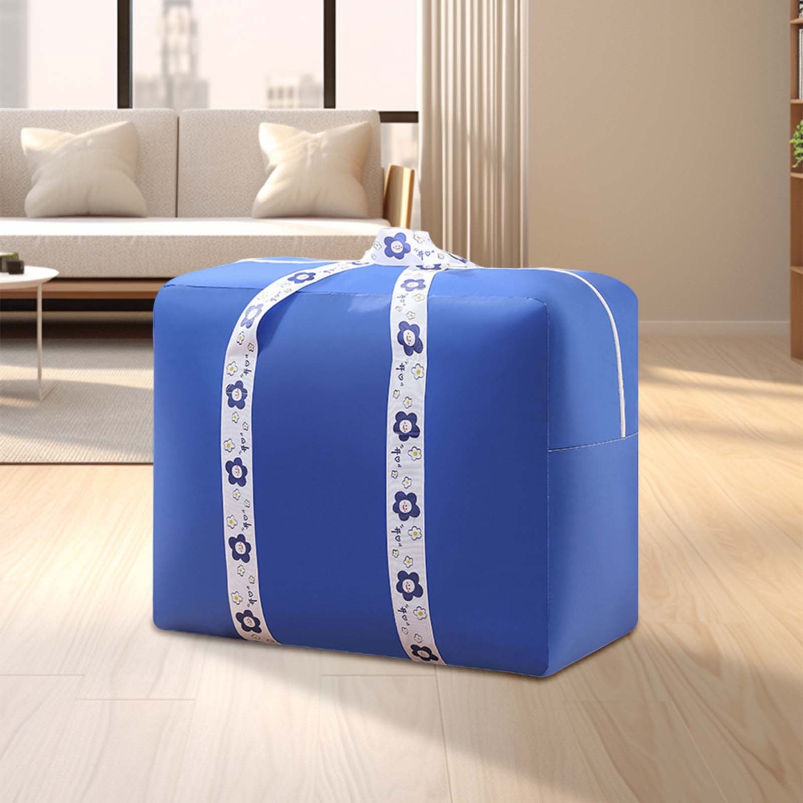 Sac De Rangement Couette Compression 3 Couches - 52x42x56 Cm - Auto-compressible - Zip - Anti-poussière
