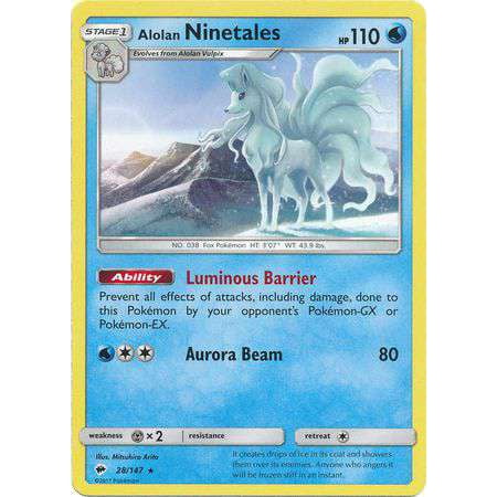 Pokemon Burning Shadows Alolan Ninetales 28