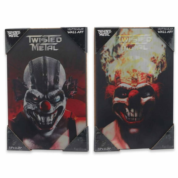 Sony Twisted Metal Flat 2-Stage Lenticular Wall Décor 11"