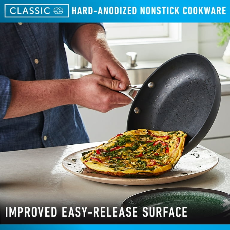 Calphalon Classic Hard-Anodized Nonstick Cookware Kitchen Essentials Set,  6-Piece Pots and Pans Set