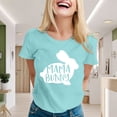 thumbnail image 2 of Aihuaihua Easter Shirts for Women Christian Shirts Rabbit Easter for Jesus Shirt Easter Gift Graphic Casual Tee Tops Mint Green S, 2 of 5