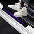 thumbnail image 2 of 1500 Purple Door Sill Guard Protector, 4PCS  Carbon Fiber Anti-Scratch Door Entry Edge Bumper Sill Scuff Plate Trim, Front/Rear Door Threshold Protector Cover Sticker Strips, 2 of 9