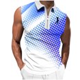 thumbnail image 2 of Yaoyar Men's Golf Tank Tops Half Zip Sleeveless Undershirts Summer Casual Zipper Sports Athletic Tees Shirts, 2 of 5