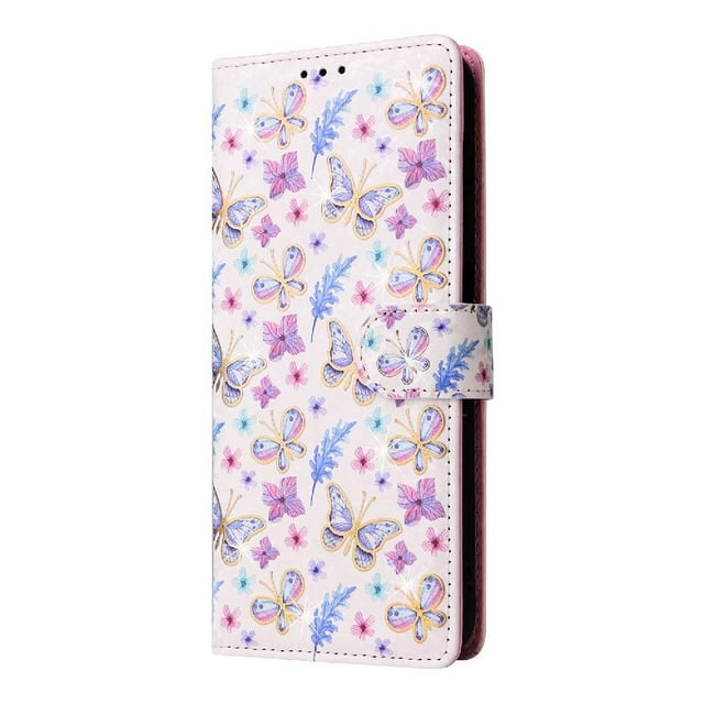 FOXDOCK Floral Wallet Phone Case for Google Pixel 9/9 Pro , PU Leather Flip Case with Card Slots, Shockproof Kickstand Folio Cover