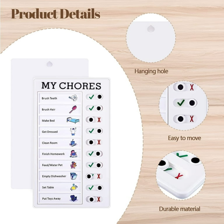 Reusable Chore Chart Sticky Note Daily Routine Chart for Kids Behavior Chart