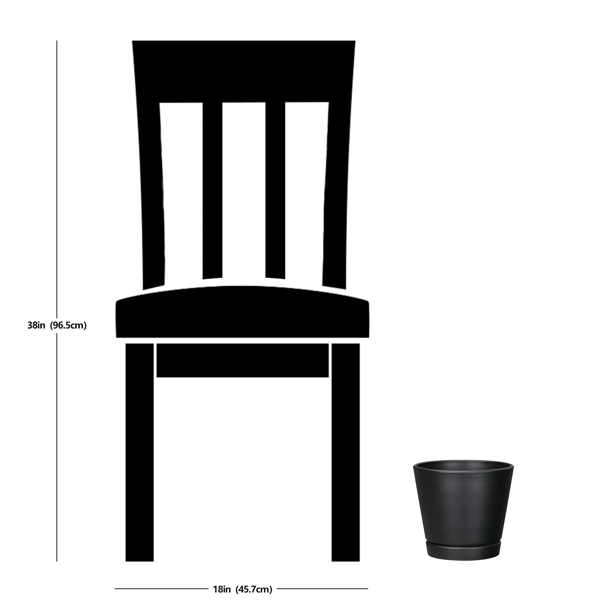 Mainstays Recycled Resin Planter with Attached Saucer, Black, 7.9 in x 7.9 in x 7.1 in