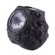 thumbnail image 4 of Juego de 2 luces solares LED de piedra sintética para exteriores para caminos, jardines y paisajismo, color negro, 4 of 5