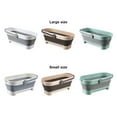 thumbnail image 2 of relayinert Collapsible Mops Bucket Portable Multifunctional Large Capacity Wide Applications Fold Basin For Small+Green 1Set, 2 of 6