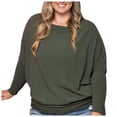 thumbnail image 1 of WEAIXIMIUNG Chemises à Boutons pour Femmes Manches Longues Chandail Décontracté pour Femmes Chandails Manches Longues Imprimé Tricoté Col Rond Hauts, 1 of 4