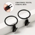 thumbnail image 2 of ZYLER- 50 Pcs Curtain Shower Ring Clip With Curtains Holders Rings Clips Metal, 2 of 6