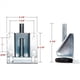 thumbnail image 4 of 12X Pies Niveladores Niveladores de Muebles Pesados Nivelador de Patas de Mesa Ajustable con Tuercas de Seguridad para Muebles, Mesas, Gabinetes, Bancos de Trabajo, 4 of 6