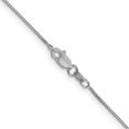 thumbnail image 4 of 10k White Gold .7mm Box Chain Necklace Pendant Charm, 4 of 9