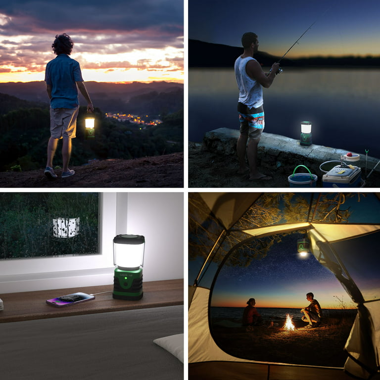 Lampe camping puissante 1000Lm dimmable, Lanterne LED Rechargeable LE,  Torche 360° eclairage 3 modes, Etanche portable suspendue – LE Lighting  EVER – Zone Affaire