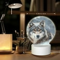 thumbnail image 6 of Daiia Majestic Snowy Wolf Pattern Acrylic Night Light, LED Touch Light, Bedroom Night Light, Soft Glowing Lamp Perfect Gift for Mother's Day, Birthday, or Christmas, 6 of 9