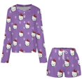thumbnail image 4 of Hello Kitty Women Pajamas Set Loungewear Sleepwear 2 Piece PJ Sets, 4 of 7