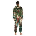 thumbnail image 7 of IAUYY Unisex Adult Onesie Pajamas Ultra-Soft Crystal-Soft Fabric, Halloween Adult Onesie Pajamas Adults,With a Zipper Plus Size Onesie Pajamas, Fresh Cream and Mint Leaves, 7 of 7