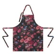 thumbnail image 2 of Pioneer Flower Floral Print Pattern Apron-Garden Aprons for Women with Pockets-Cotton Linen Waterproof Kitchen Cooking Gardening Aprons Adjustable for Kitchen,Cooking,BBQ and Salon 33x27 Inch, 2 of 7