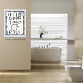 thumbnail image 6 of HFDF Funny Bathroom Posters Mimalist Cute Wall Art Retro Toilet Signs Patg Let The Good Times Roll Canvas Prts for Bedroom Dorm Restroom Wall Decor 12x16inch Framed, 6 of 6