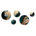 thumbnail image 2 of Designart "Marbled Euphoria Gold and Green III" Abstract Marble Metal Wall Art Set of 5 Piece, 2 of 5
