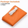 thumbnail image 2 of Sun Shade Sail for Patio, Yamaziot 6.6'x10' Rectangle Canopy, Waterproof UV Block Cover Sunshade for Outdoor Backyard Lawn Garden Pool, Orange, 2 of 8