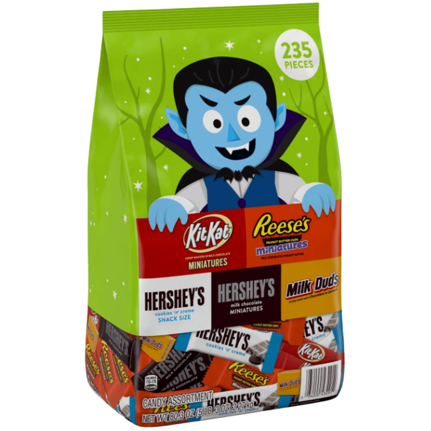 Hershey Chocolate White Creme Kitkat Reeses Milk Duds Miniatures Snack