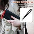 thumbnail image 4 of Uxcell Leather Wristlet Strap, PU Leather Keychain for Women Wallet Clutch Phone Car Key Black, 4 of 7