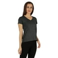 thumbnail image 2 of Inkmeso Short Sleeve Solid Basic T-Shirt For Womens V-Neck Casual Tee T-Shirts With Patch Pocket, 2 of 7