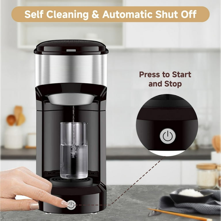 Kuhitley Single Serve Coffee Maker - Portable Mini Coffee Machine