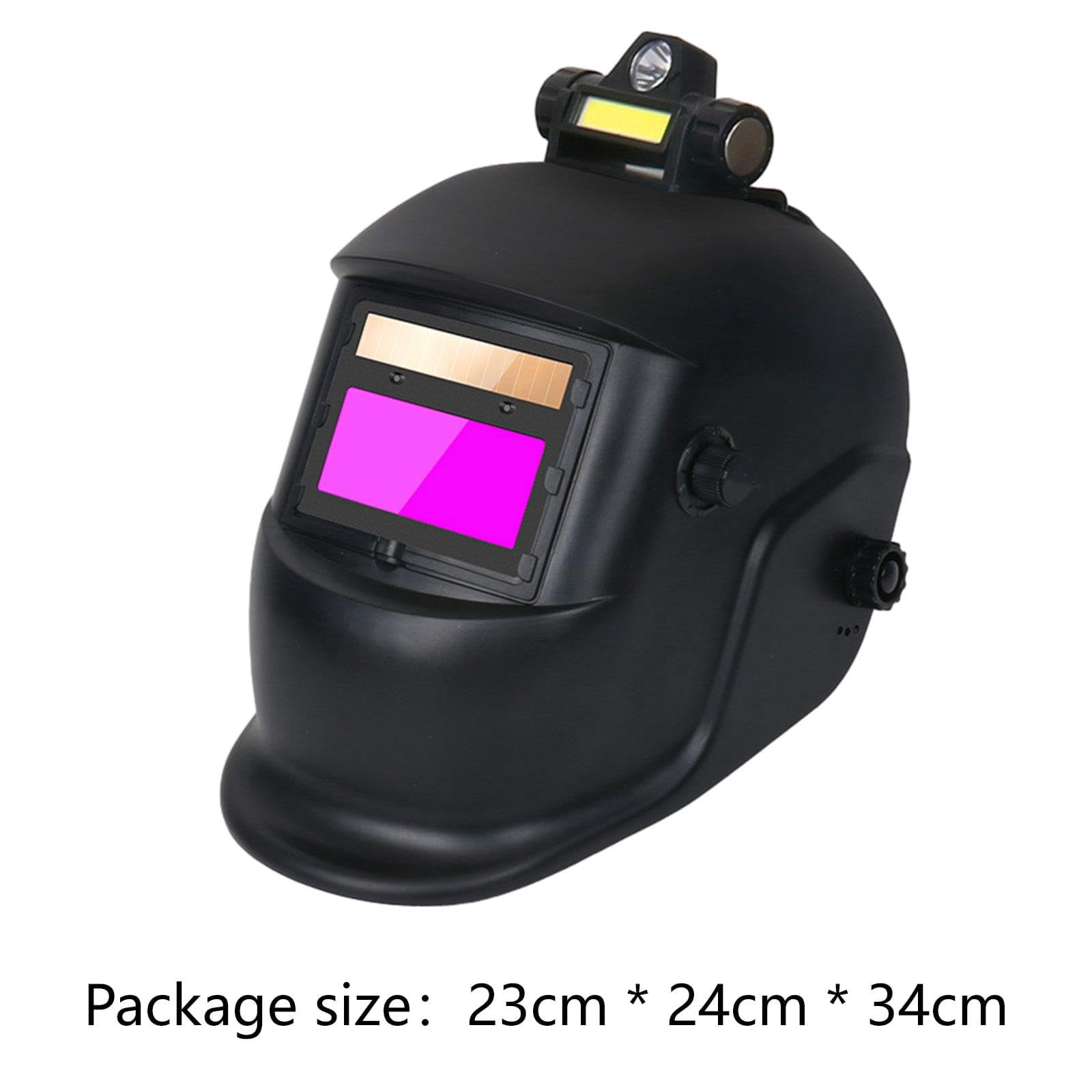 Solar Powered Auto Darkening Welding Helmet - 0.01ms Response Time, Adjustable Headband, Lightweight UV/IR Protection for Arc Welding, DIY & Professional Use