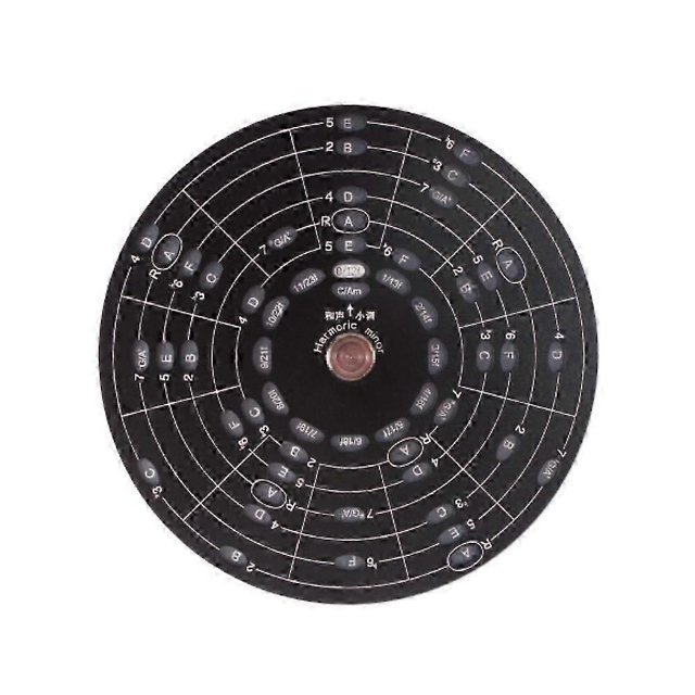 Circle of Fifths Wheel Metal Aluminum Alloy Melody Chord Wheel with Stand Holder