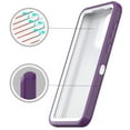 thumbnail image 4 of NIFFPD Samsung Galaxy A33 5G Case with Screen Protector Full-Body Shockproof Phone Case for Galaxy A33 5G Purple&White, 4 of 6