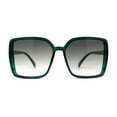 thumbnail image 2 of Luxurious Womens Thin Plastic Rectangle Diva Sunglasses Green, 2 of 4