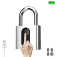 thumbnail image 1 of Waterproof Usb Charging Fingerprint Lock Smart Padlock Door Lock 0.1sec Unlock Portable Anti-theft Fingerprint Lock Zinc, 1 of 4