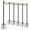 6 Pack, variant on 4 Pack String Light Poles for Outside, Thickened Metal Christmas Lights Hanger Pole Outdoor with Fork, Lighting Hanging Post Accessories for Patio Decor Garden Backyard Yard Outside Decorations