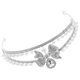 thumbnail image 1 of Bridal Headpiece Rhinestone Pearl Tiara Wedding Bridal Accessory Silver 16X15CM Elegant Bow Shape Hair Accessory 1 Piece, 1 of 5