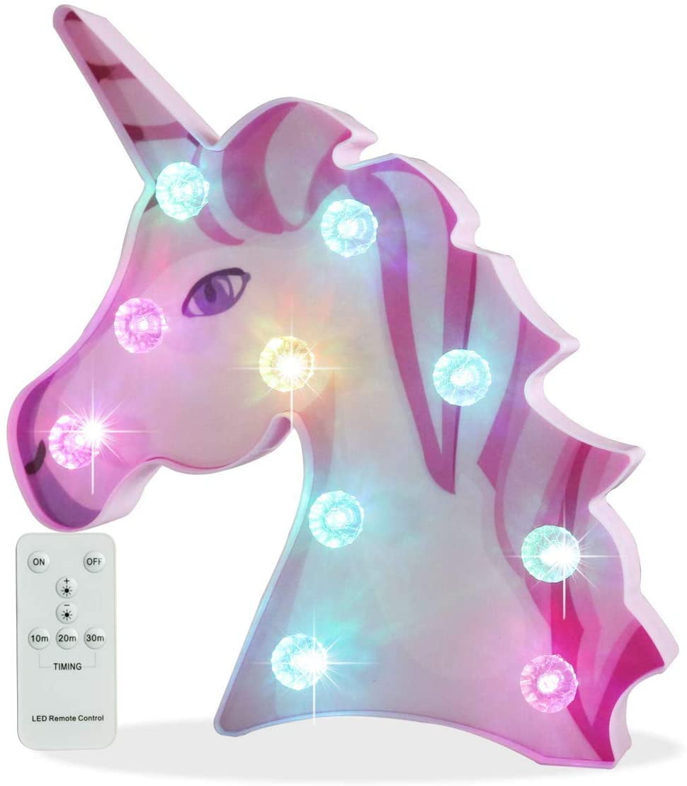 unicorn rainbow bubble lamp