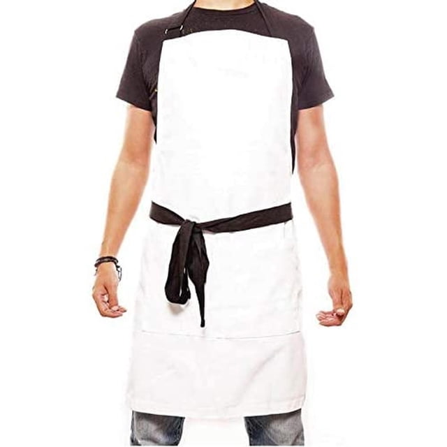 Mandil Delantal Pesani Básico Gabardina 100% Algodón blanco Pesani Básico