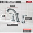 thumbnail image 6 of Delta 3532Lf-Mpu Woodhurst 1.2 GPM Widespread Bathroom Faucet - Black, 6 of 7