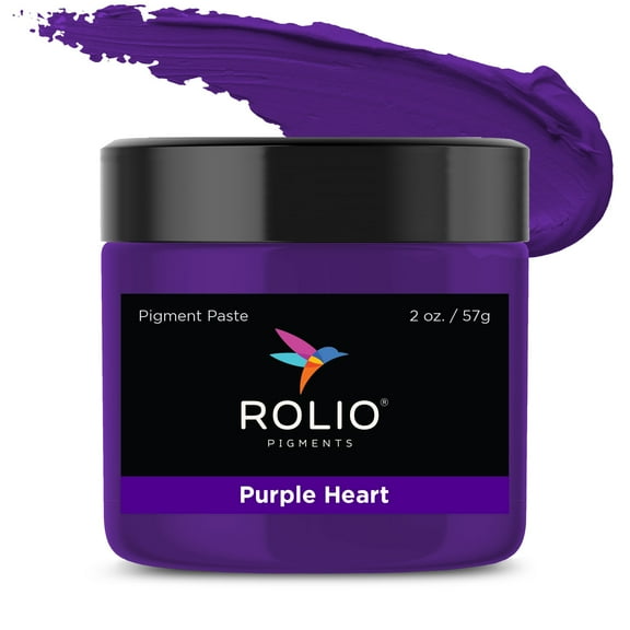 Rolio - Purple Pigment Paste for Epoxy Resin, Purple Heart, 2oz Jar - Resin Pigment, Epoxy Resin Dye Paste, Epoxy Paint, Resin Paste Pigment, Epoxy Resin Color Pigment Paste, Mica Powder Paste