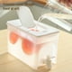 thumbnail image 5 of Hervidor de agua fría Xhegex de 4 l con filtro de grifo para refrigerador, gran capacidad de almacenamiento para dispensador de jugo de frutas con tapa y grifo, tetera para frutas, cubo para limonada, 5 of 8