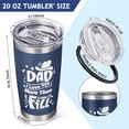 thumbnail image 2 of 20Oz Tumbler with Lid - Birthday & Christmas Gifts for Dad - Blue, 2 of 6
